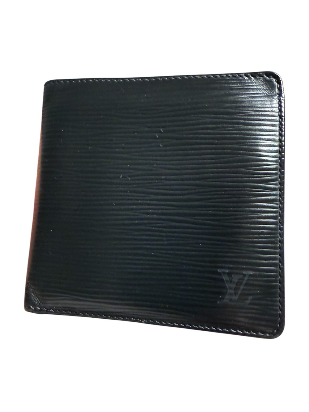✨$775 Men’s Louis Vuitton Black Taiga Leather Bifold Wallet